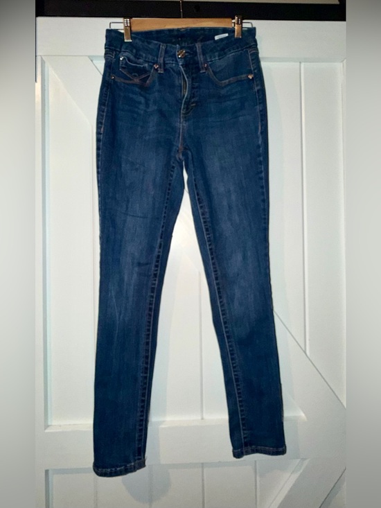 Seven7 Denim - Seven7 Dark Blue Skinny Jeans - tummyless high rise size 6